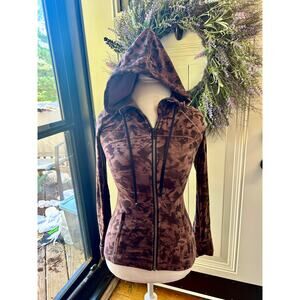 Lululemon Hooded Define Jacket Nulu – Mini Dusk Floral Antique Bark Black